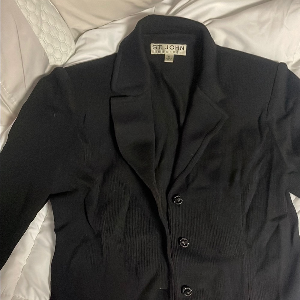 St. John Black Blazer